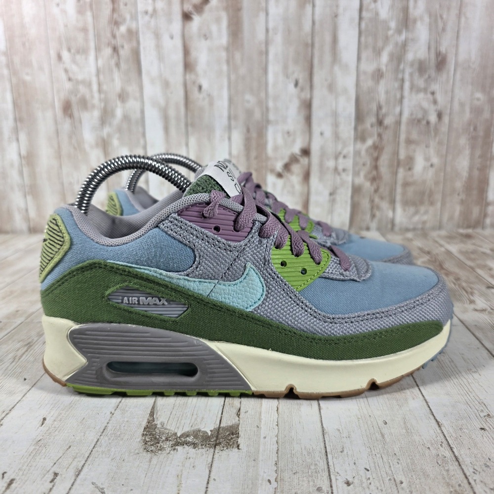 Nike Air Max 90 Sun Club Arctic Orange Blue Green DQ4016-400 Mens 6Y Womens 7.5